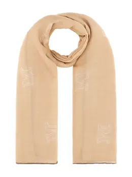 Max Mara: Бежевый шарф 