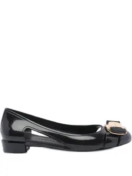 Ferragamo: Чёрные балетки 