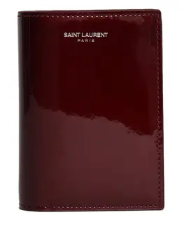 Saint Laurent: Красный картхолдер 