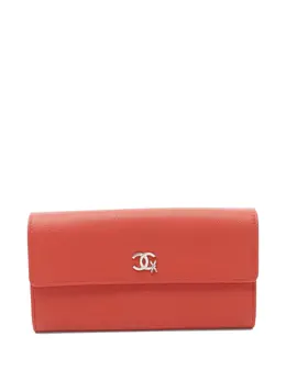 CHANEL Pre-Owned: Оранжевый кошелёк 