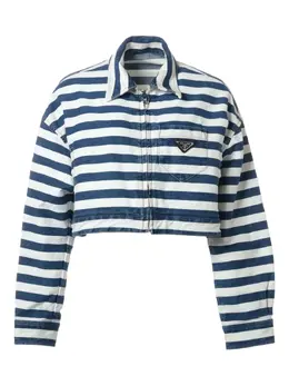 Prada Pre-Owned: Куртка в полоску 