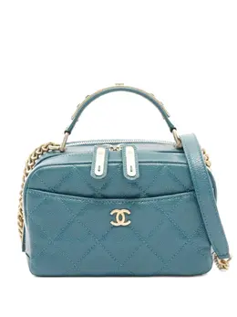 CHANEL Pre-Owned: Голубая сумка 