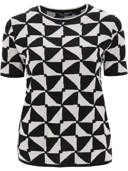 'S Max Mara: Чёрная футболка 