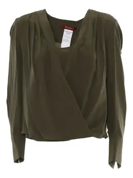 Max Mara: Зелёная блуза 