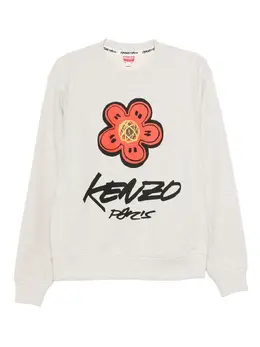 Kenzo: Свитшот с цветочным принтом 