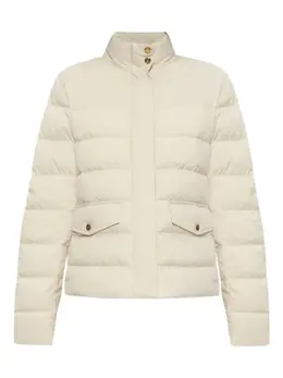 Moncler: Белая куртка 