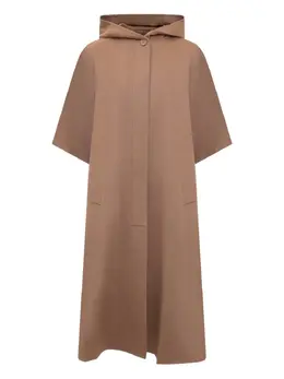 Max Mara: Плащ с капюшоном 