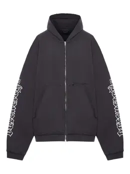 Balenciaga: Чёрная толстовка 