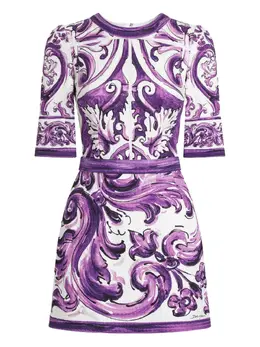 Dolce & Gabbana: Платье с принтом 