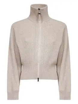 Brunello Cucinelli: Кардиган с высоким воротником 