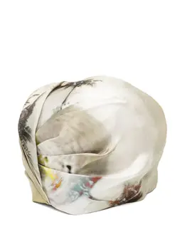 Prada Pre-Owned: Шляпа с растительным принтом 
