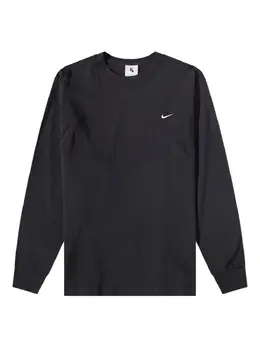 Nike: Чёрная футболка  Solo Swoosh