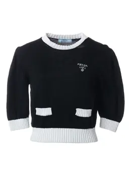 Prada Pre-Owned: Свитер с рукавами-фонариками 