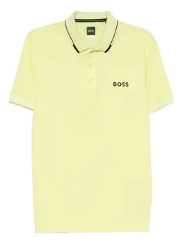BOSS: Жёлтое поло 