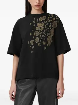 AllSaints: Футболка с животным принтом 