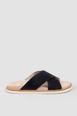 Brunello Cucinelli: Тёмные шлёпанцы 
