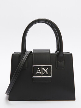 Armani Exchange: Чёрная спортивная сумка 