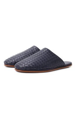 Bottega Veneta: Синие сабо 