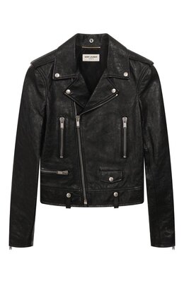Saint Laurent: Кожаная куртка 