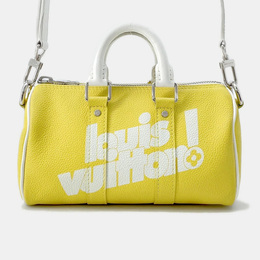Louis Vuitton: Жёлтая спортивная сумка  Keepall