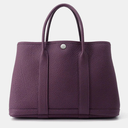 Hermes: Бордовая сумка-шоппер 