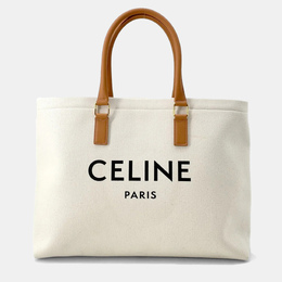 Celine: Белая сумка-шоппер 
