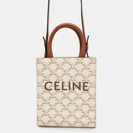 Celine: Белая сумка-шоппер 