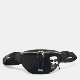 Karl Lagerfeld: Чёрная поясная сумка  Ikonik