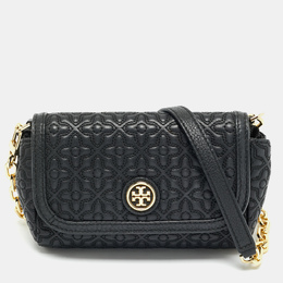 Tory Burch: Чёрная сумка через плечо 