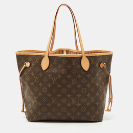 Louis Vuitton: Коричневая сумка  Neverfull MM