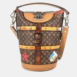 Louis Vuitton: Коричневая спортивная сумка  Pochette