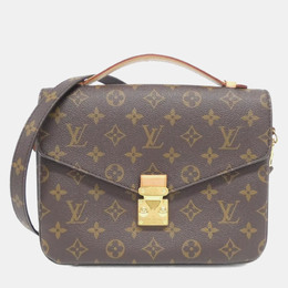 Louis Vuitton: Коричневая сумка  Pochette