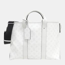 Louis Vuitton: Белая сумка-шоппер 