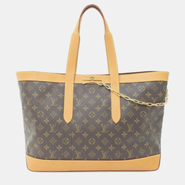 Louis Vuitton: Коричневая сумка-шоппер 