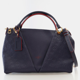 Louis Vuitton: Синяя сумка-шоппер 