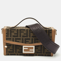 Fendi: Коричневая сумка  Baguette