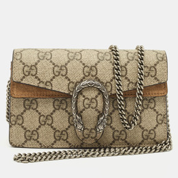 Gucci: Бежевая сумка  GG Supreme