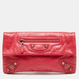Balenciaga: Розовый клатч 