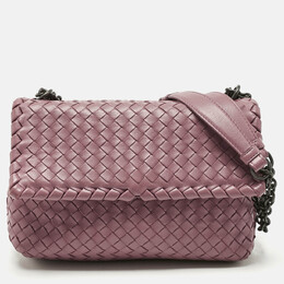 Bottega Veneta: Розовая сумка  Intrecciato