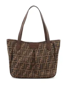 Fendi Pre-Owned: Коричневая сумка-шоппер 