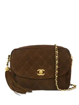 CHANEL Pre-Owned: Коричневая сумка через плечо 