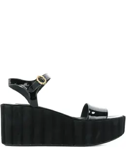 Salvatore Ferragamo: Чёрные сандалии 
