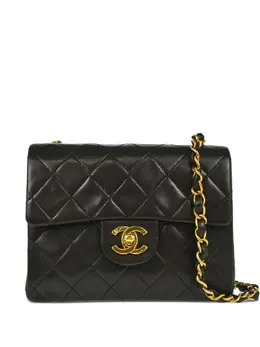 CHANEL Pre-Owned: Чёрная сумка через плечо 