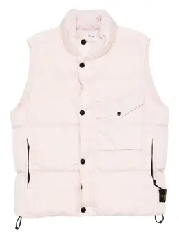 Stone Island: Розовый жилет  Compass