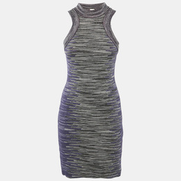 M Missoni: Фиолетовое платье 