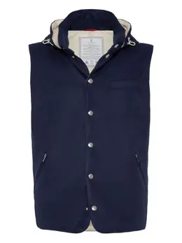 Brunello Cucinelli: Синий жилет 