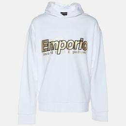 Emporio Armani: Белая толстовка 