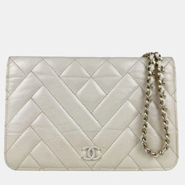Chanel: Белый кошелёк 