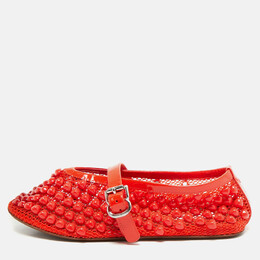 Alaia: Оранжевые балетки 