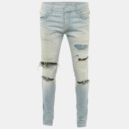 Balmain: Светлые джинсы 